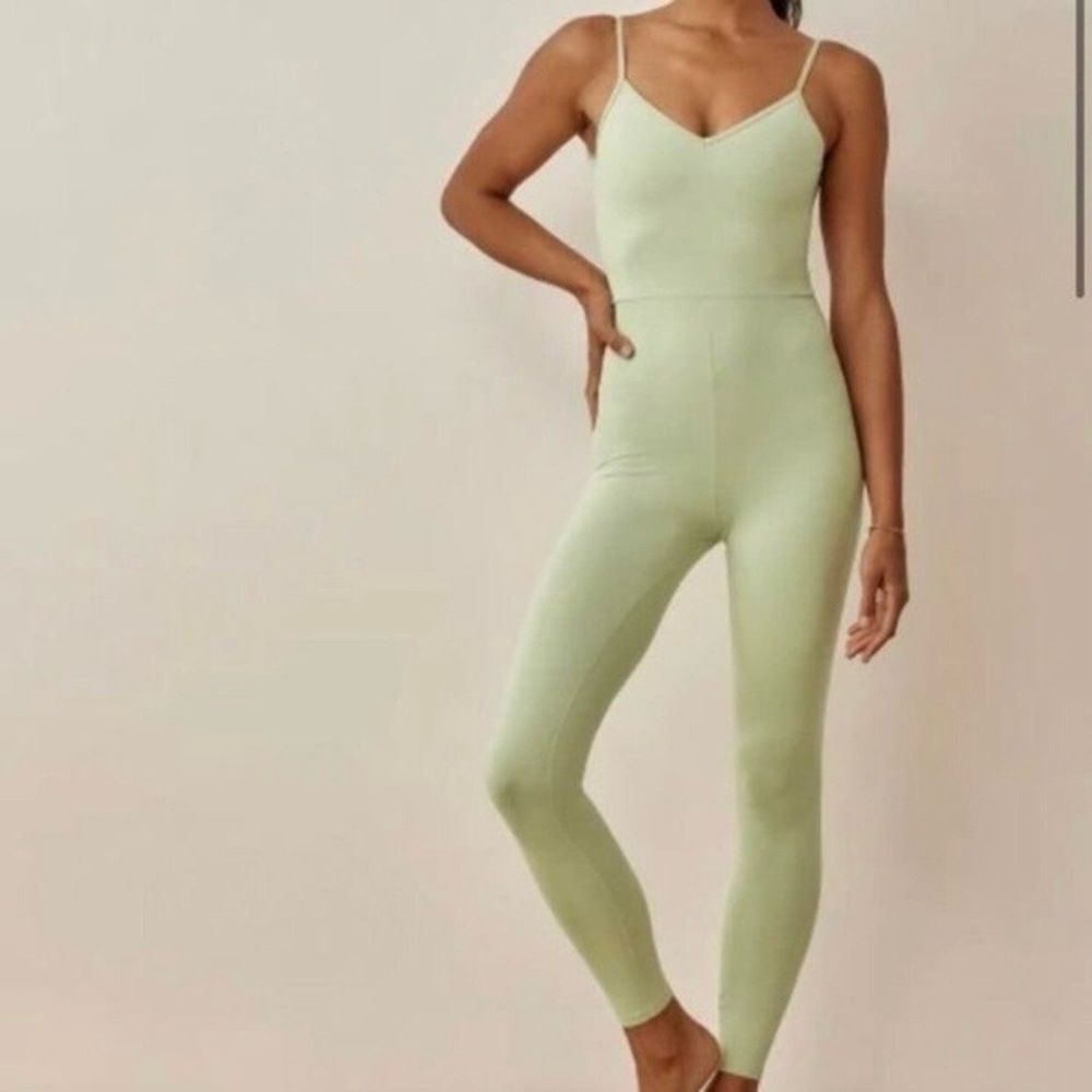 Reformation Emmy EcoStretch Green Jumpsuit One Piece Activewear Woman’s Medium